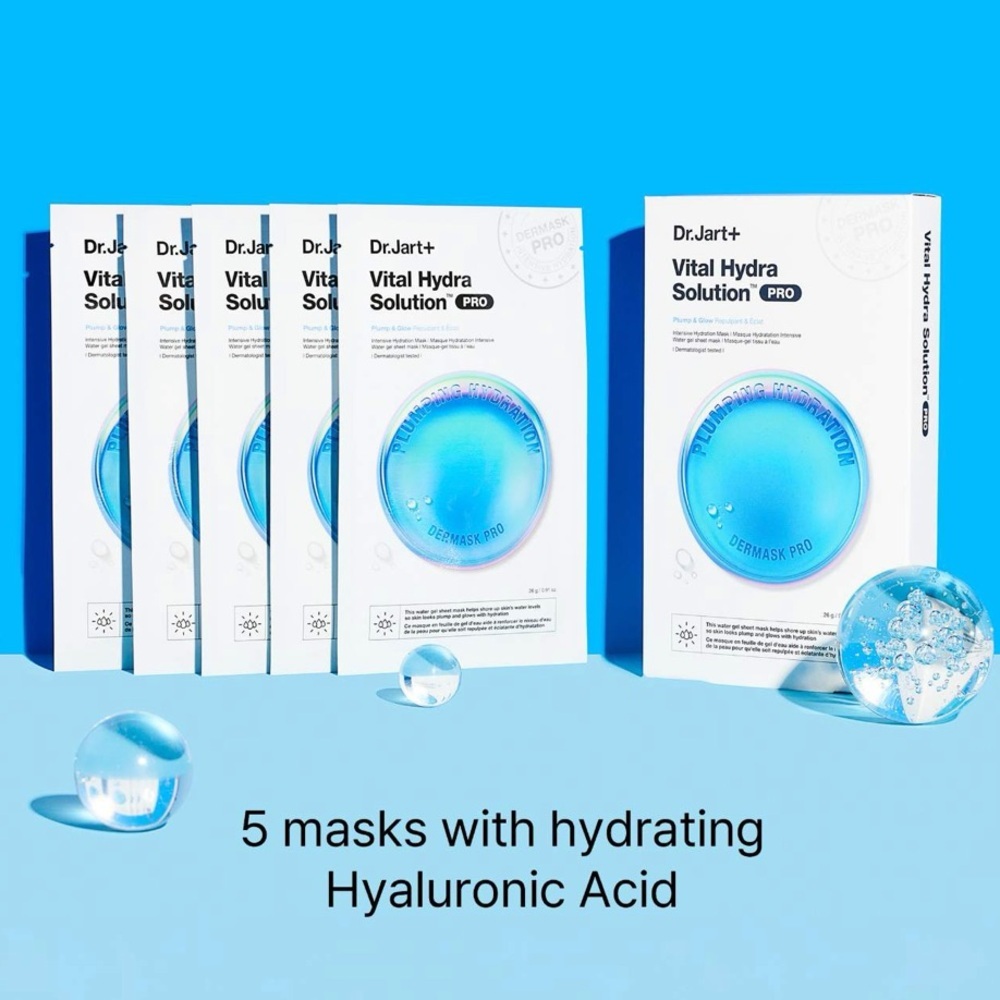 💦 DR. JART+ Vital Hydra Solution™ PRO Face Mask 5-Pack Set - Picture 2 of 8